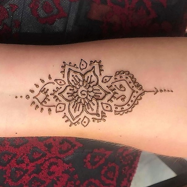 Forearm with Henna Body Art